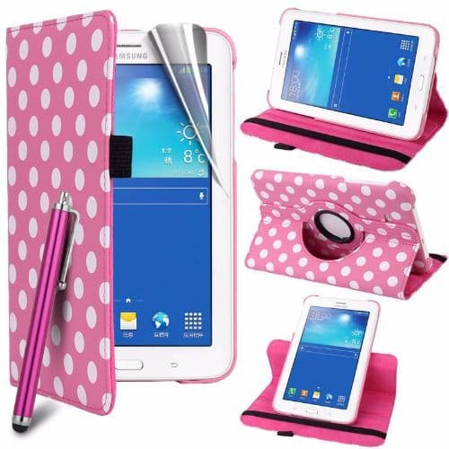 Samsung Galaxy Tab 3 7 Lite 360 Swivel Stand Case Cover